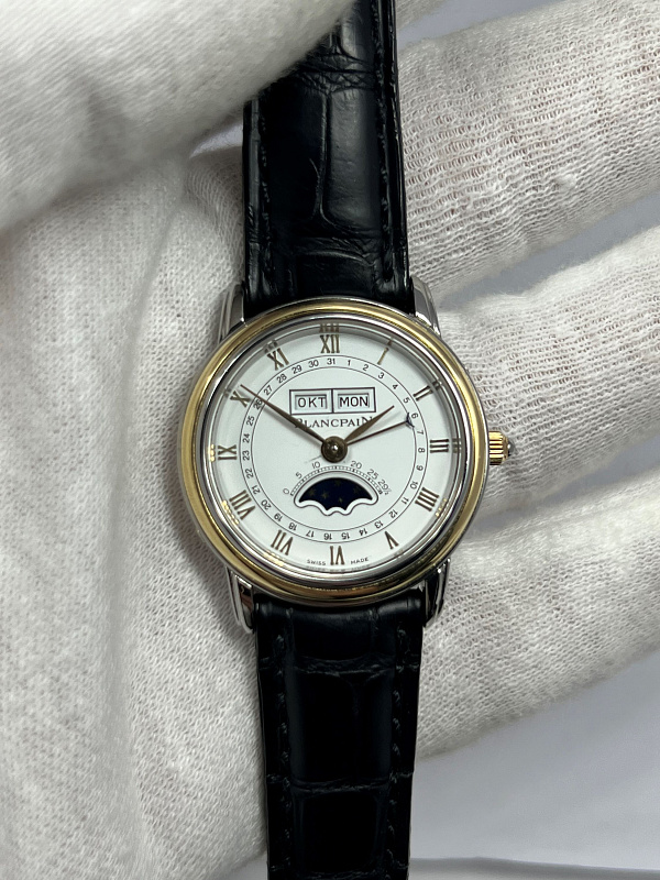 Quantième Complet Phase de Lune Ladies Steel & Gold