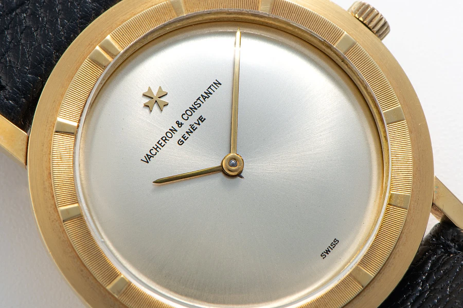 Stepped Bezel Dress Watch Ref. 6595 in 18k Yellow Gold