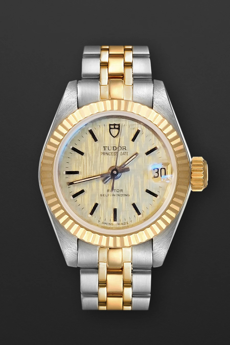 Princess Date Steel & Gold Rolex Case Never Polished