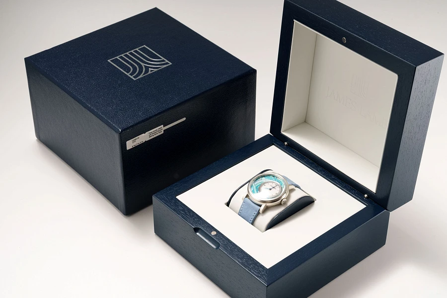 Origin Series 'Water' with Enamel Dial and Sterling Silver Case