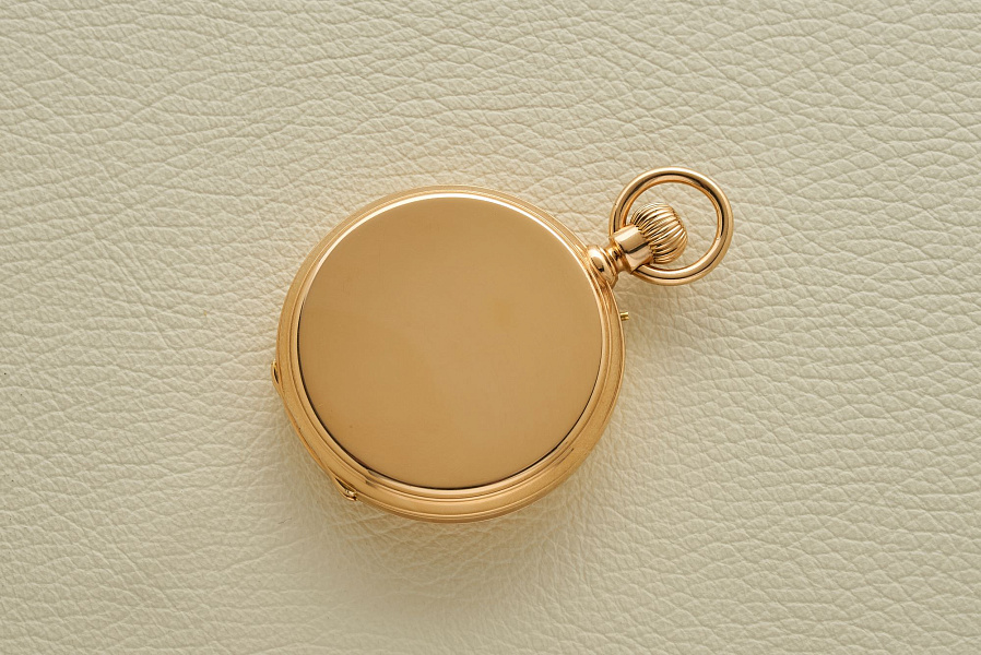 18K Rose Gold Handaufzug, Enamel dial