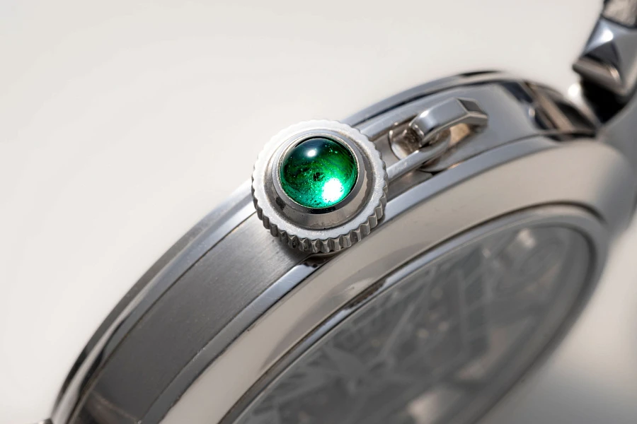 Limited Edition Pasha Skeleton Emerald Ref. WHPA0013 in 18k White Gold