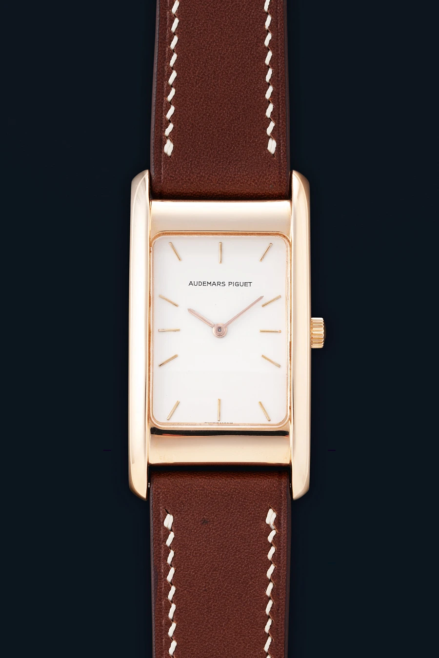Elongated Edward Piguet Tank Ref. 15015 in 18k Rose Gold