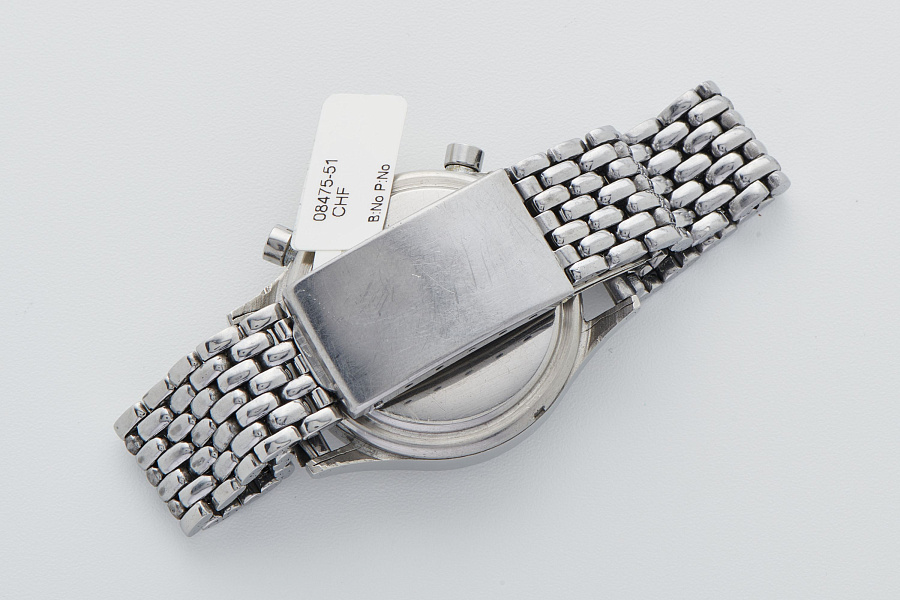 Gilt Dial Chronograph on Gay Frères Bracelet