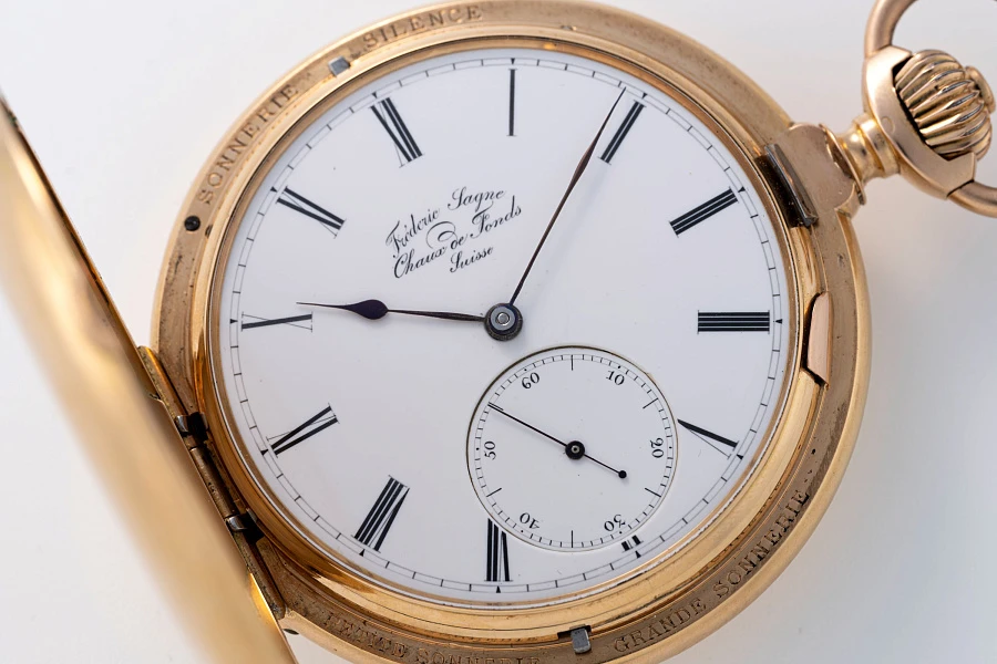 Grande and Petite Sonnerie Pocket Watch in 18k Rose Gold