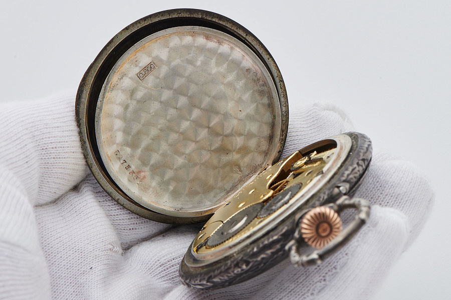 Shooting Tournament 1909 Pocket Watch in Silver