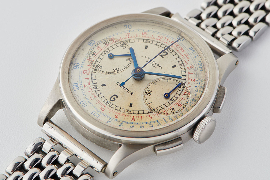 1950s Chronograph on Gay Frères Bracelet