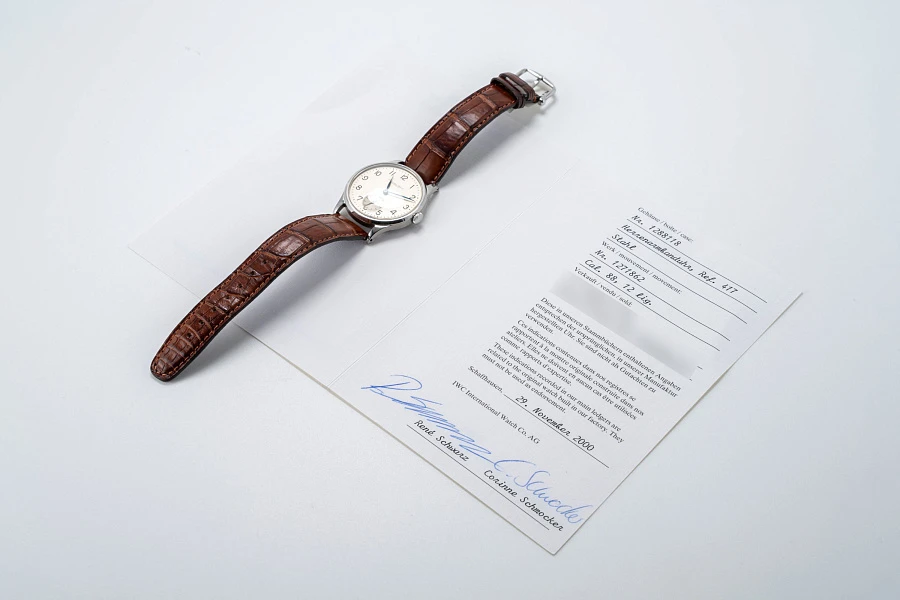 Portugieser-Style Dress Watch Ref. 417 in Stainless Steel