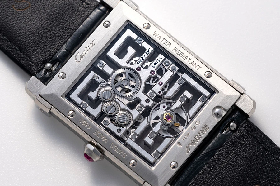 Collection Privée Tank Chinoise Skeleton Ref. CRWHTA0015 in Platinum