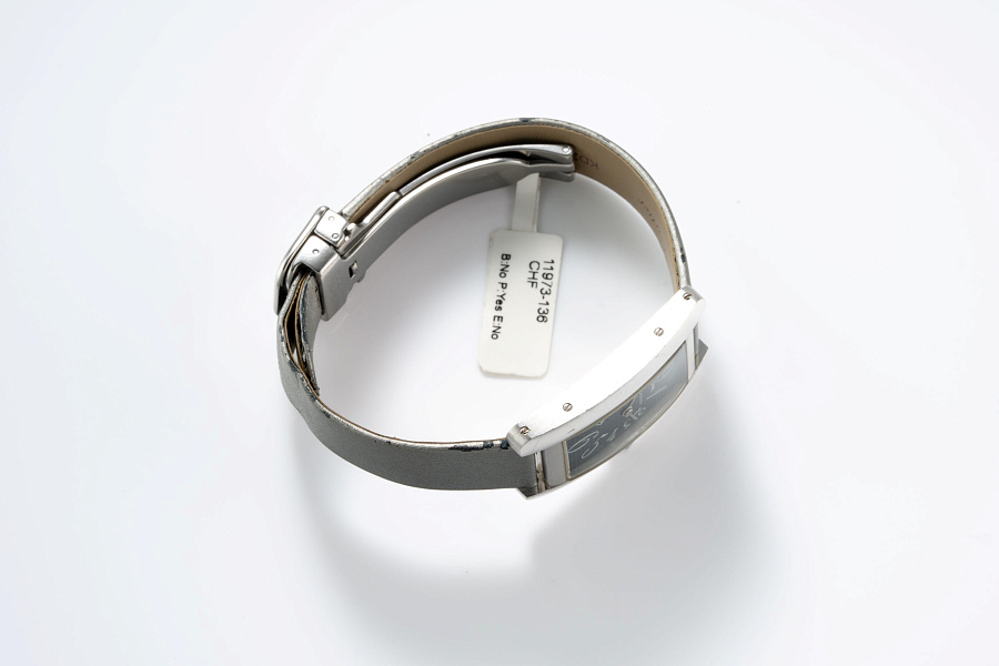 Tank Américaine with Grey Guilloche Dial Ref. 1713 in 18k White Gold