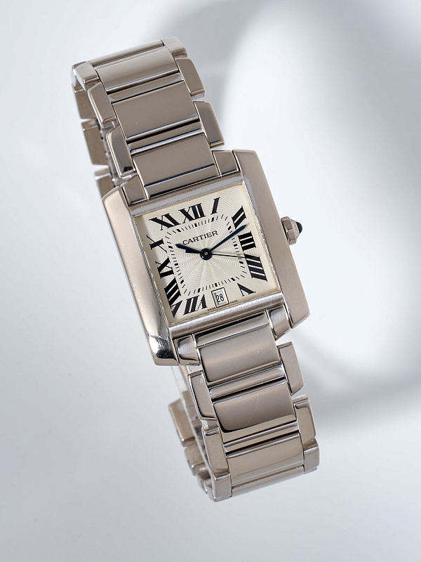 Tank Française de Cartier White Gold