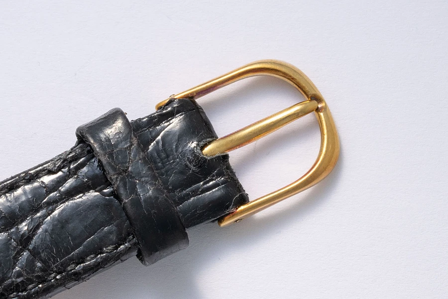 Blue Dial Automatic Dress Watch in 18k Yellow Gold