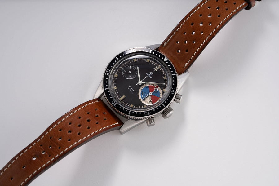 Vintage Big Eye Chronograph Ref. 9312 in Stainless Steel