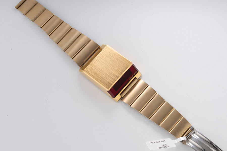 LED Digital Watch Gold Plated