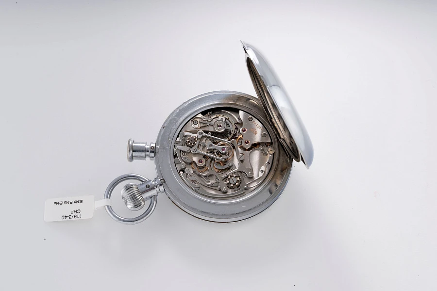 Microsplit Stop Watch in Stainless Steel