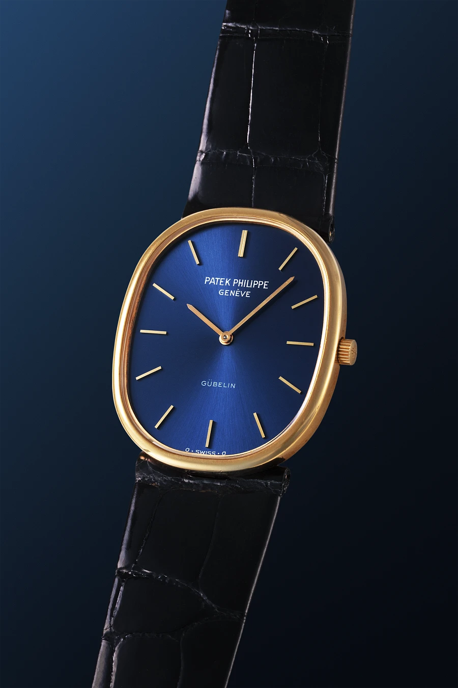 Ellipse 'Gübelin' Double-Signed in 18k Yellow Gold