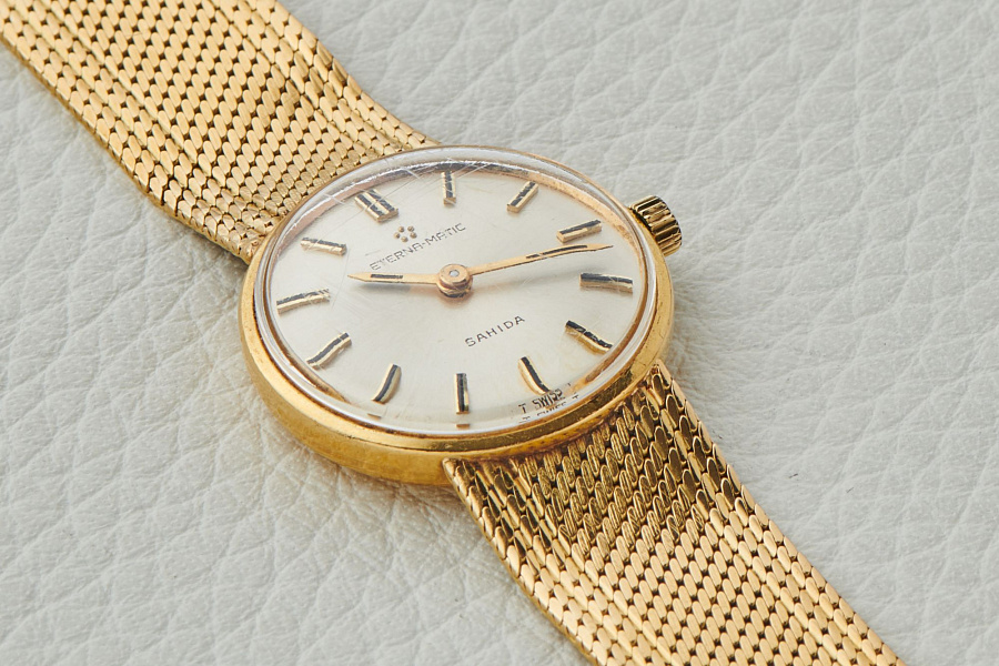 Eterna-Matic Sahida Ladies Dress Watch in 18k Yellow Gold