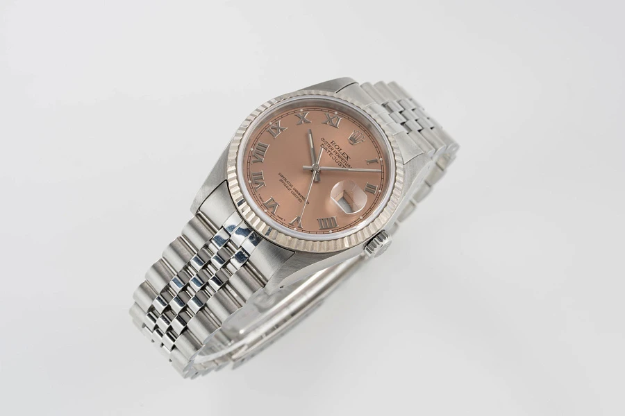 Salmon Dial Datejust Ref. 16234 in Stainless Steel