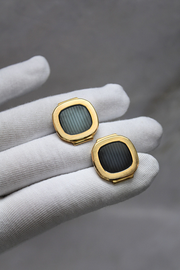 Nautilus Cufflinks in 18k Yellow Gold 31.29 g