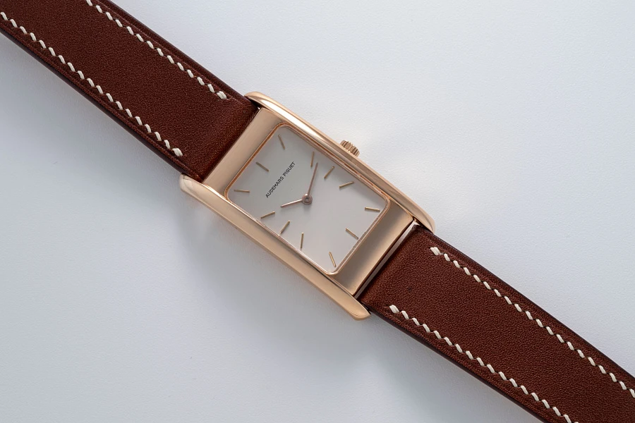 Elongated Edward Piguet Tank Ref. 15015 in 18k Rose Gold