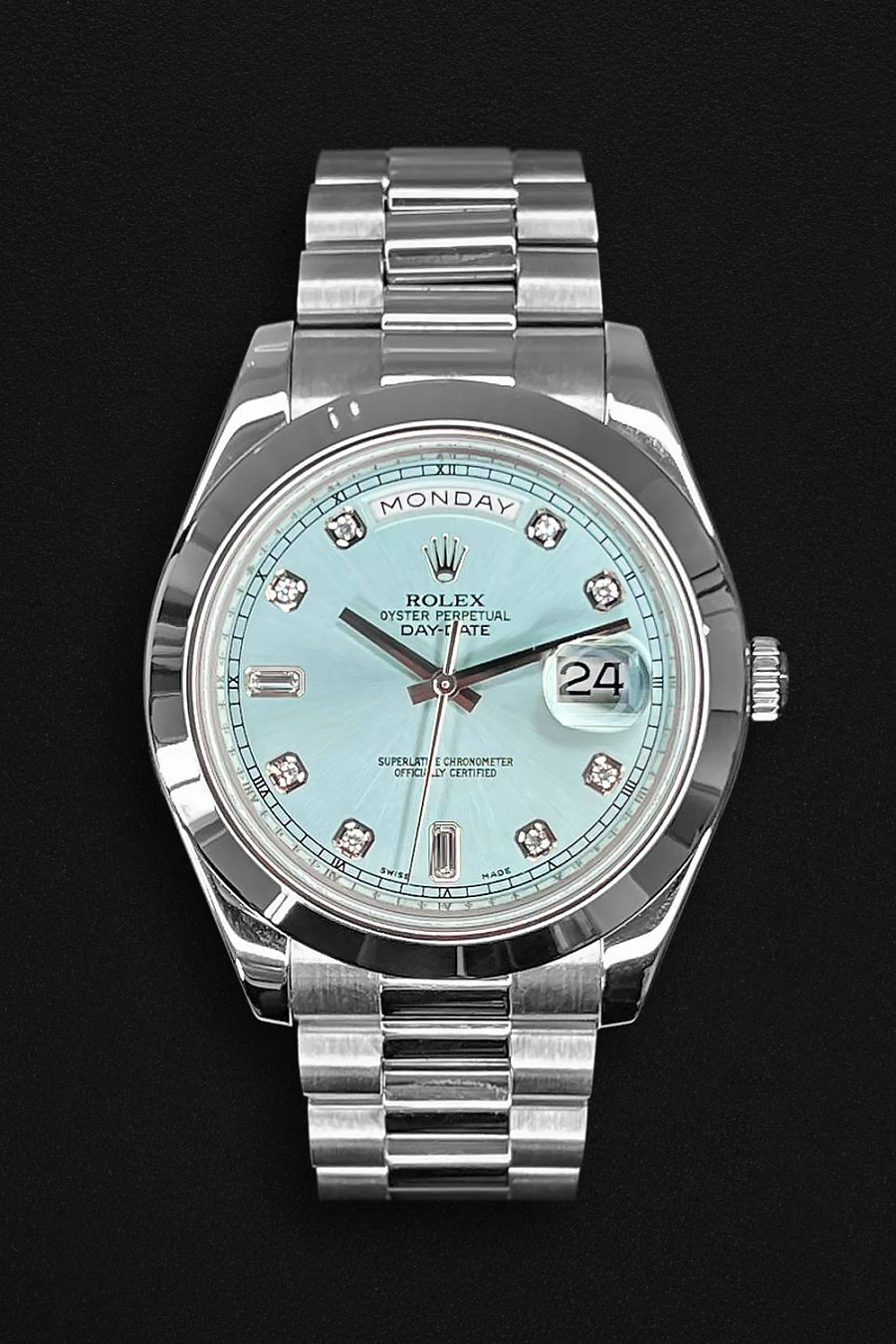Day-Date II Platinum Ice Blue Diamond Dial