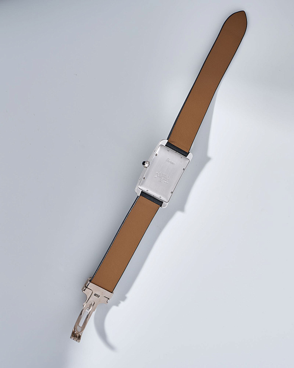 Tank Américaine Large Model White Gold Automatic