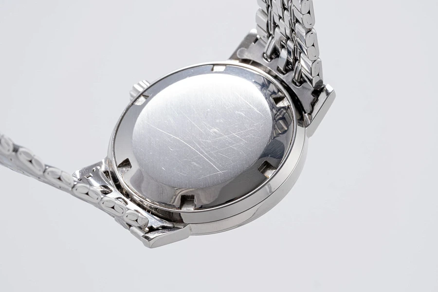 Calatrava Ref. 3466 in Stainless Steel on Gay Frères Bracelet