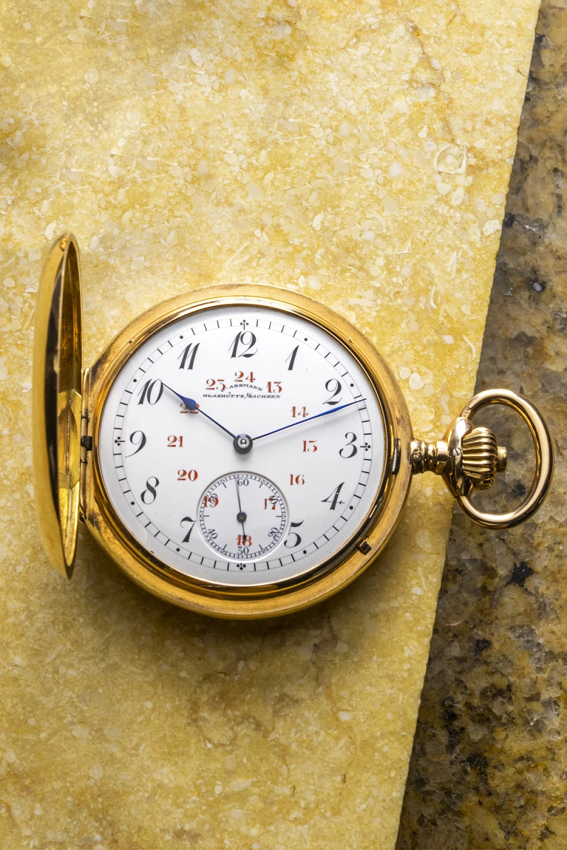 J. Assmann Glashütte Savonette Pocket Watch