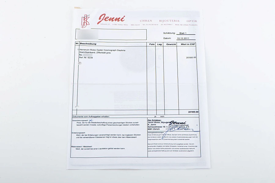 Early No 'Daytona' Cosmograph Ref. 6239 in Stainless Steel