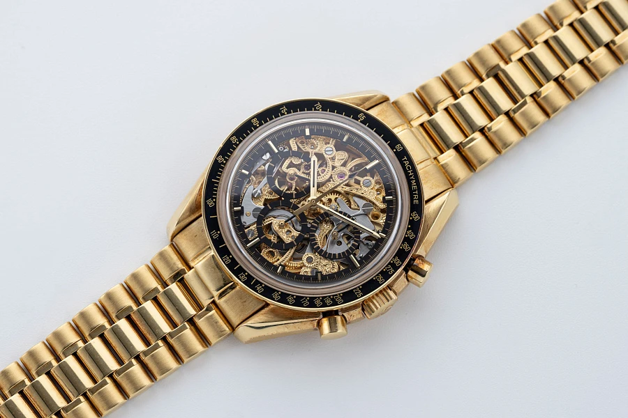 Skeletonized Speedmaster by Armin Strom Ref. 36965081 in 18k Yellow Gold
