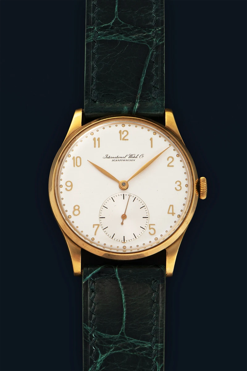 Portugieser-Style Dress Watch in 18k Yellow Gold