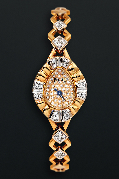 Lady Vintage Yellow Gold Diamonds Manual Wind