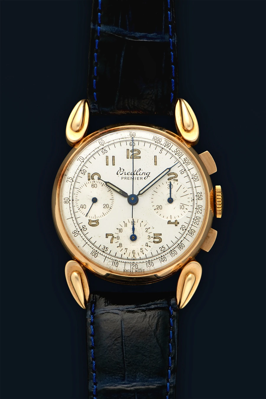 Fancy Lugs Premier Chronograph in 18K Rose Gold