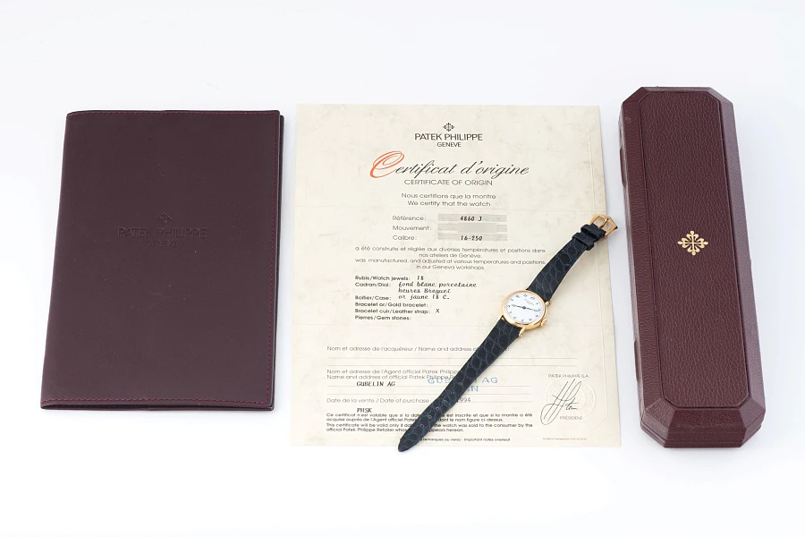 Enamel Dial Ladies Watch Ref. 4860 in 18k Yellow Gold