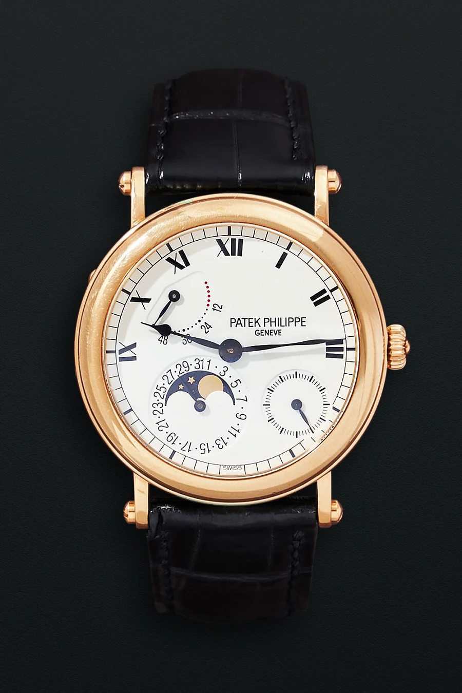Calatrava 5054 ‘Officer-style’ Power Reserve Moonphase