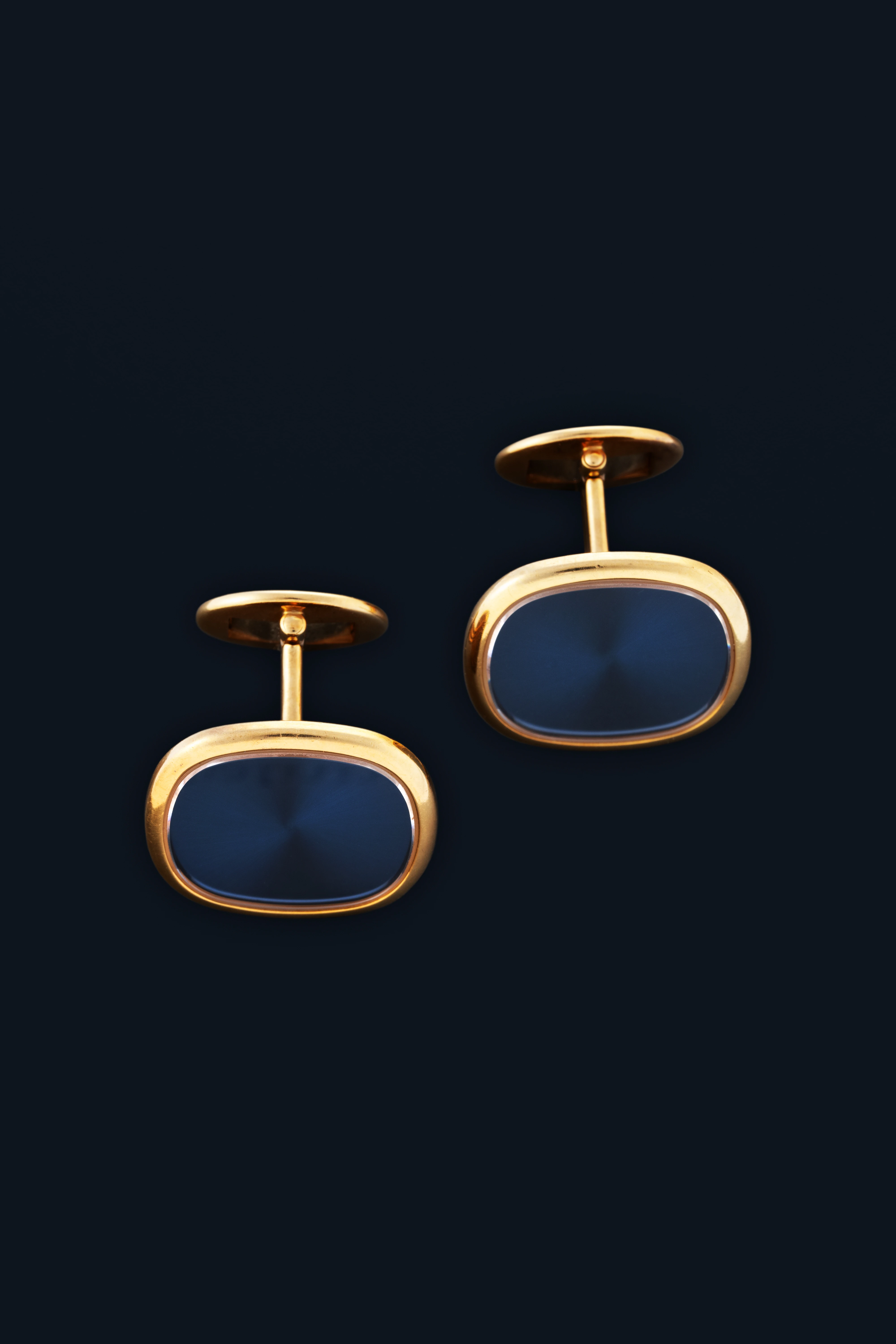 Ellipse Cufflinks in 18k Yellow Gold