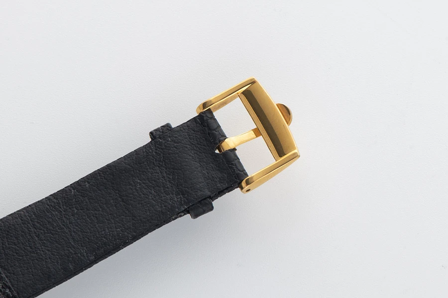 Shrouded Lugs Waffle Dial RG-Chronometer Ref. 14327 in 18k Yellow Gold