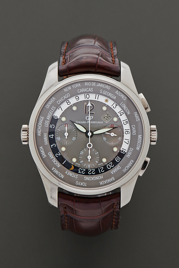 Chronograph World Timer in 18k White Gold