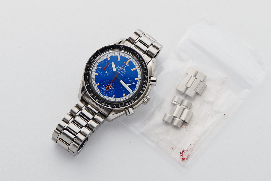 Speedmaster Reduced Ref. 3510.80 'Michael Schumacher' Blue Dial