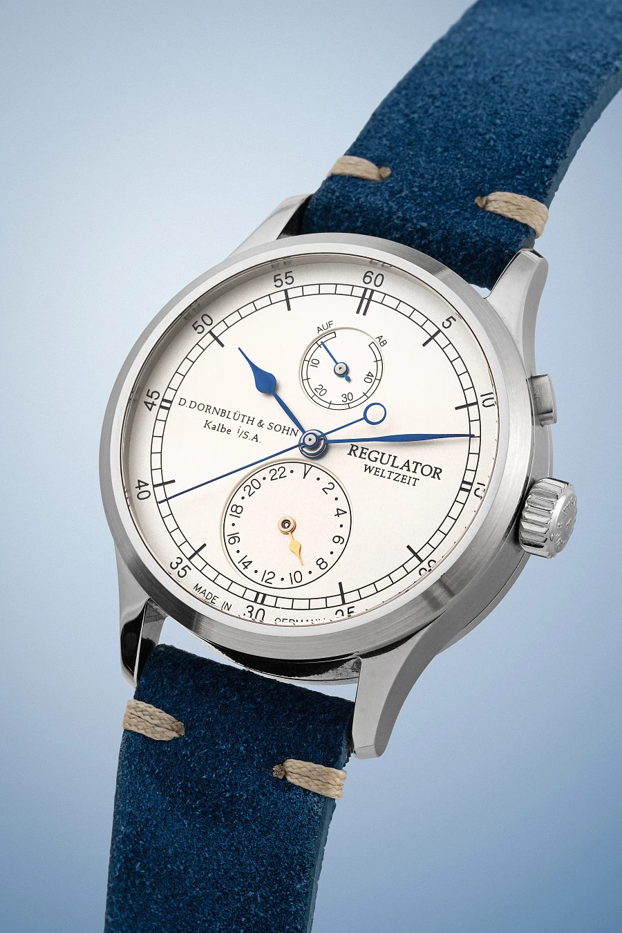 Weltzeit (World Time/GMT) in Stainless Steel