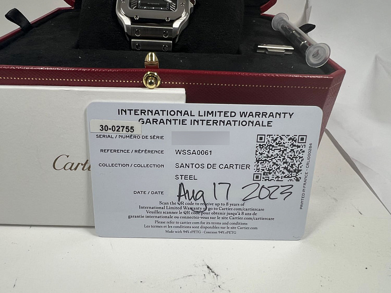 Santos de Cartier Steel Medium Model