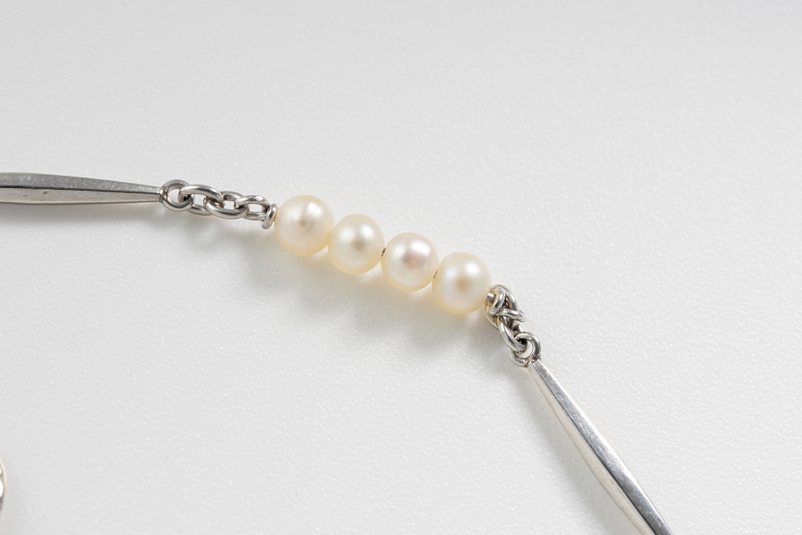 Pocket Watch with Pearls and Diamonds in Platinum