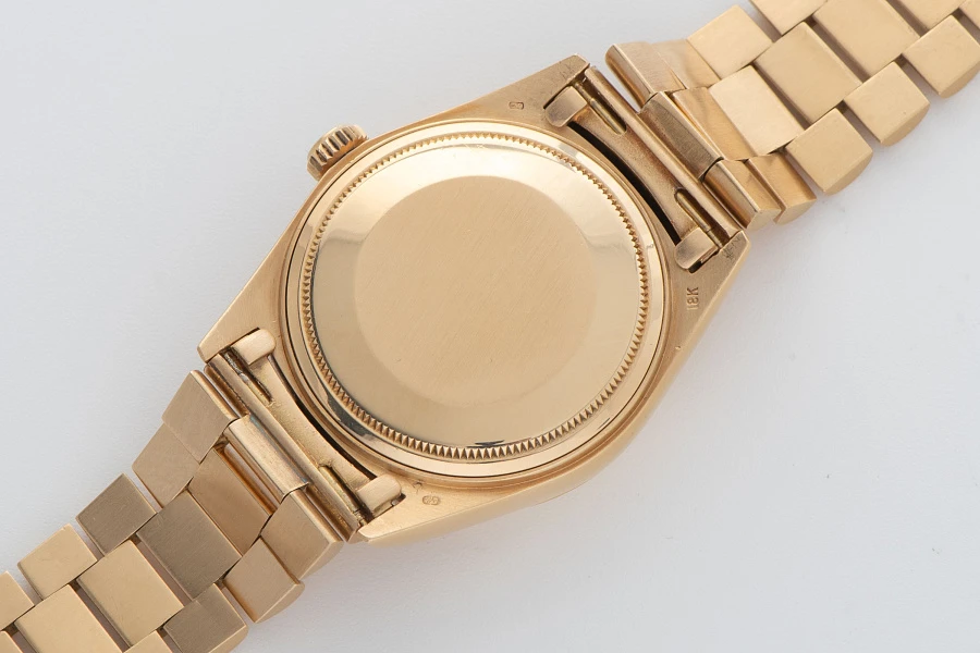 Day-Date Ref. 18038 with 'Ruby String Dial' in 18k Yellow Gold