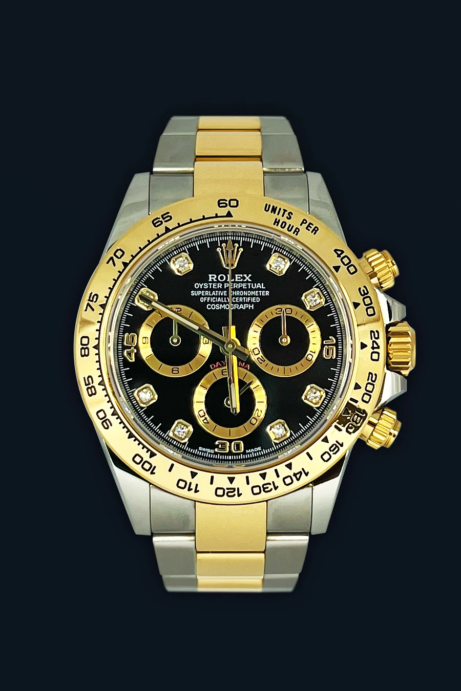 Daytona 116503 Yellow Rolesor Diamond Indexes