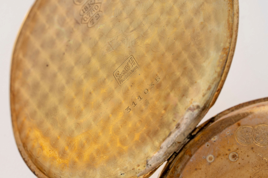 Paul Ditisheim 18K Gelbgold mit Kette