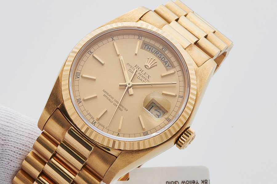 Day-Date Ref. 18038 in 18k Yellow Gold