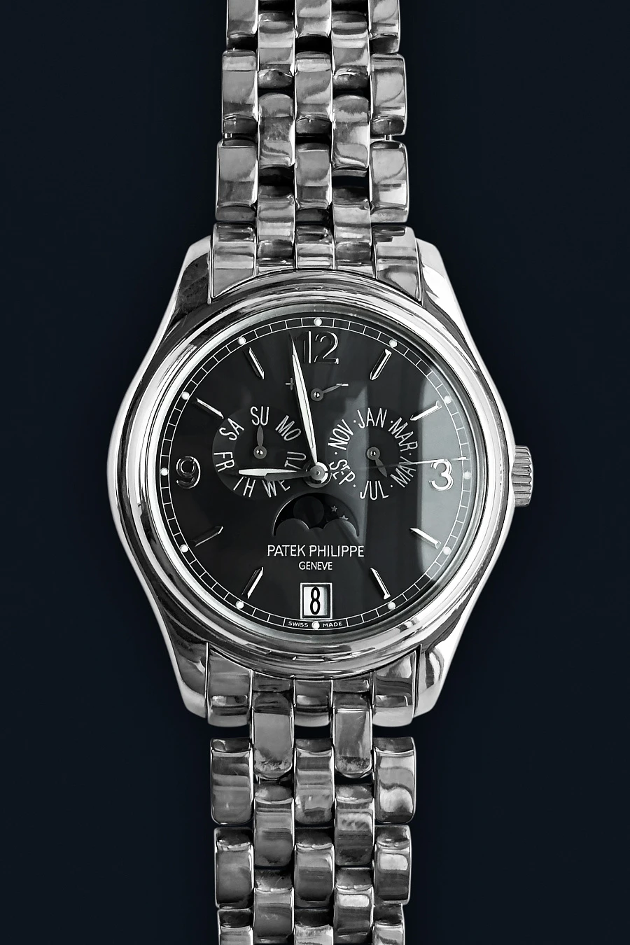 Annual Calendar Ref. 5146 in 18k White Gold