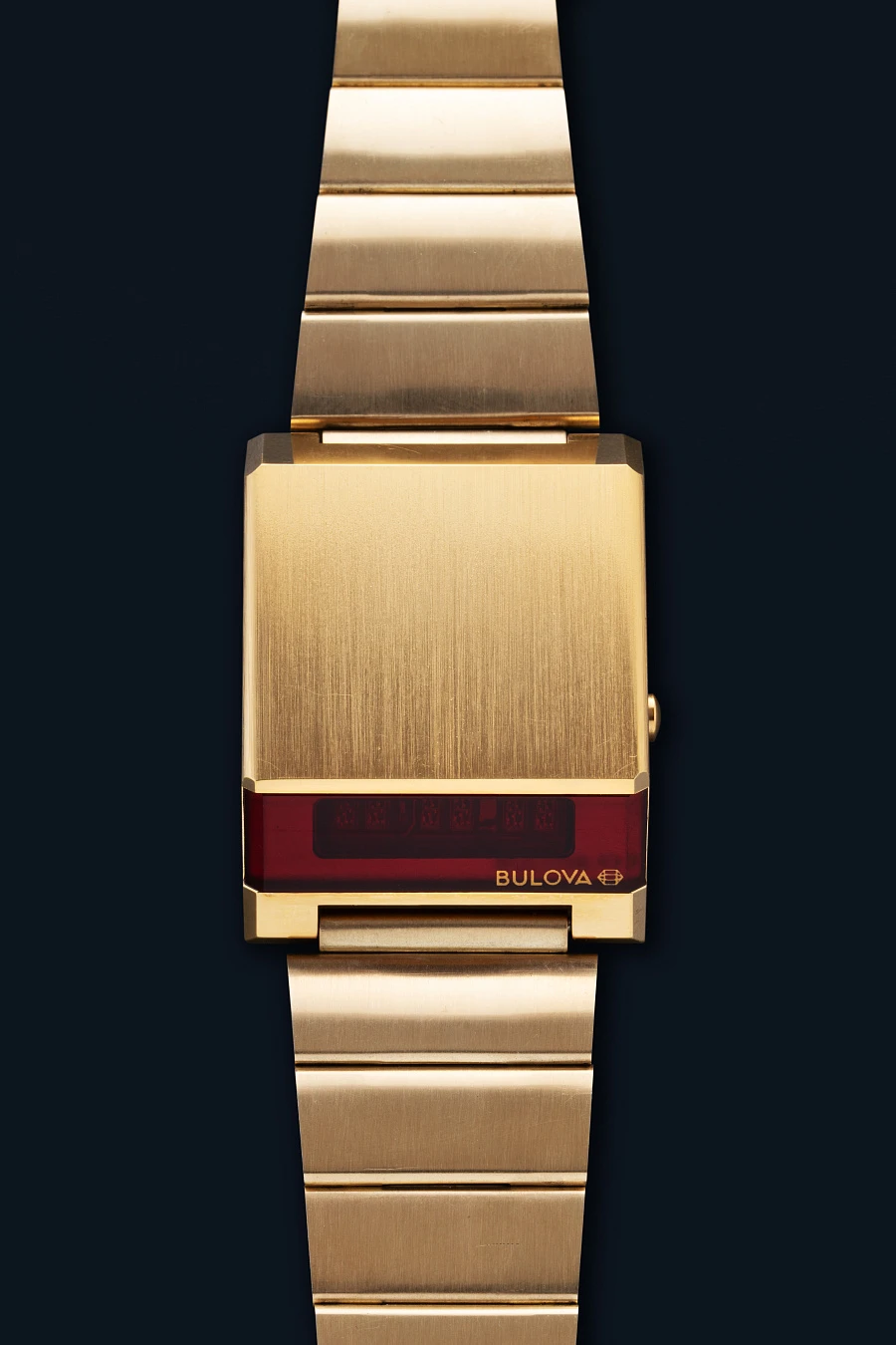 LED Digital Watch Gold Plated