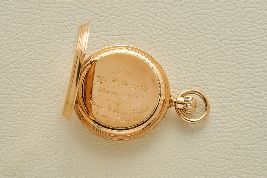 18K Rose Gold Handaufzug, Enamel dial
