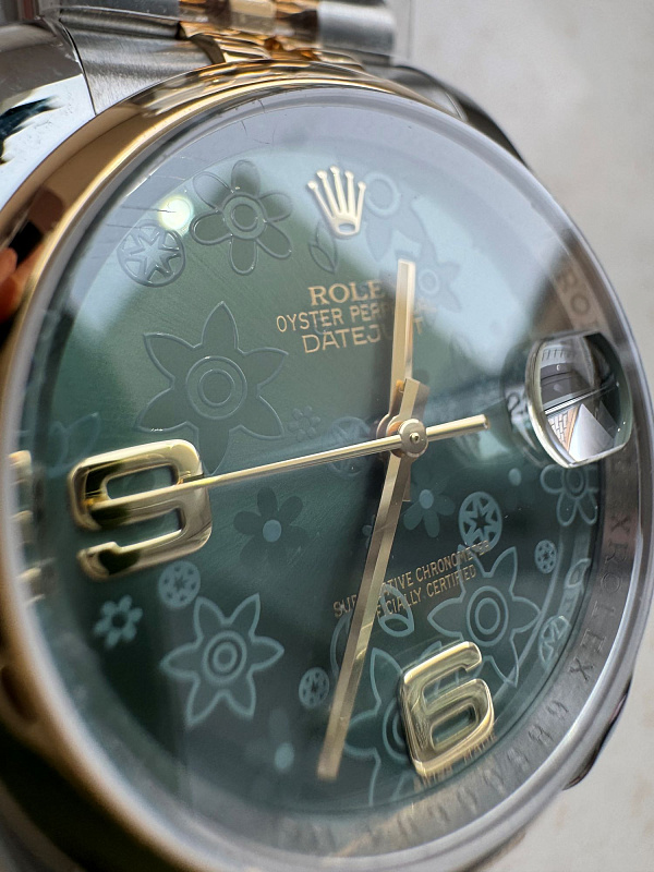 Datejust 36 Green Floral Dial